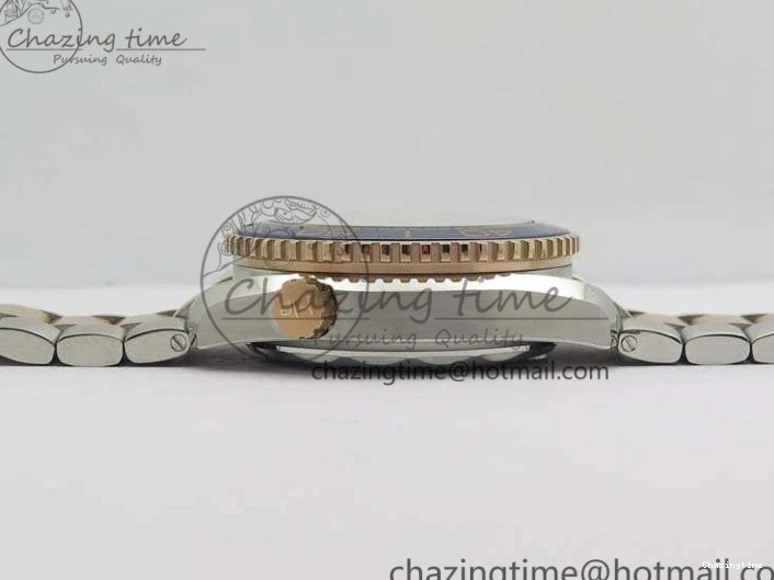 0101 Seamaster Pro Chrono SS RG OM Best Edition Blue Ceramic Blue Dial On SS RG Bracelet A Snug 8129